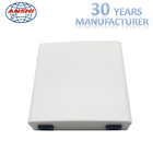 ANSHI 2 porty Fiber Face Plate RJ45 i SC FTTH Termination Box ABS Materiał