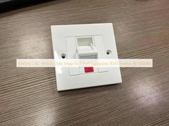 ANSHI LJ6C British Style Snap-In 1 Port Faceplate RJ45 Ramka 86*86MM