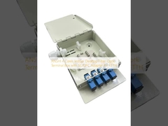 ANSHI 4 rdzenia Desktop wewnętrzny Terminal Fiber Optic Box z adapterem SC / UPC do FTTH