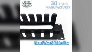 Menedżer kabli do stojaka 1U Organizuje sieć