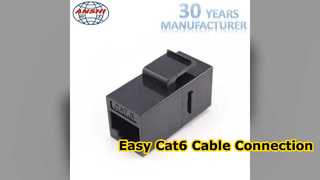 Łatwa konfiguracja łącznika Keystone Cat6 RJ45