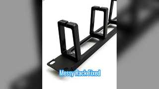 Menedżer kabli do montażu w stojaku 1U Czysta sieć