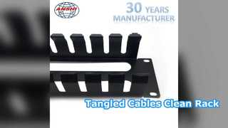 Menedżer kabli do stojaka 1U Organizuje sieć