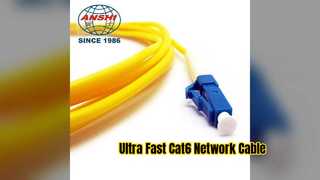 Szybki kabel krosowy Ethernet Cat6 Niezawodna sieć