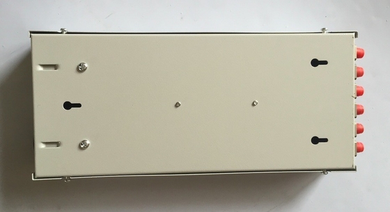 Mini Wall Outlet Fiber Distribution Box 4 / 8 / 12 Core FTTH Termination Box