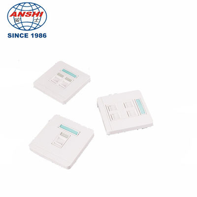 ANSHI RJ45 86x86mm Single Hole Double Hole Panel Telecommunication Face Plate