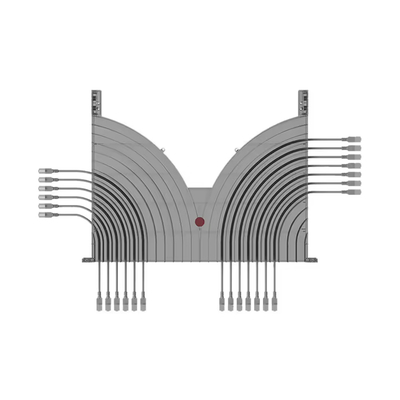 Channel Type Cable Management Tray 24 Port Cable Manager For Data Center Rack / Cabinet