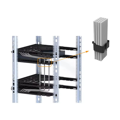 High-Density 24/48-Port Side-Mounted Fiber Optic Patch Panel With Raceway For Network Cabinet Cable Management