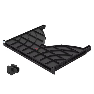 High-Density 24/48-Port Side-Mounted Fiber Optic Patch Panel With Raceway For Network Cabinet Cable Management