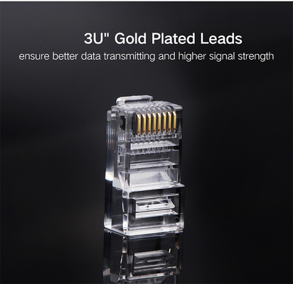 Solid Wire CAT 5e RJ45 Connector 8P8C Unshielded For Network Communication