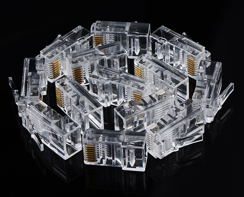 Solid Wire CAT 5e RJ45 Connector 8P8C Unshielded For Network Communication