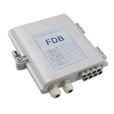 8 Cores Outdoor Wall Mount Fiber Distribution Box ftth distribution terminal box