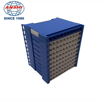 High Density 100 Pairs Cable Side Terminal Block with Voltage and Current Protection for MDF Main Distribution Frame
