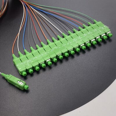 1x16 SC/APC Single Mode Fiber Optic Splitter PLC Splitter for FTTH and PON Networks