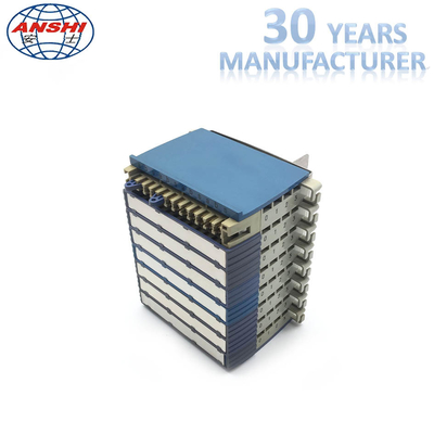 MPX286-16 120 Ohm 16 Jednostka systemowa do montażu ściennego Cyfrowa ramka rozdzielcza Kolor niebieski i biały