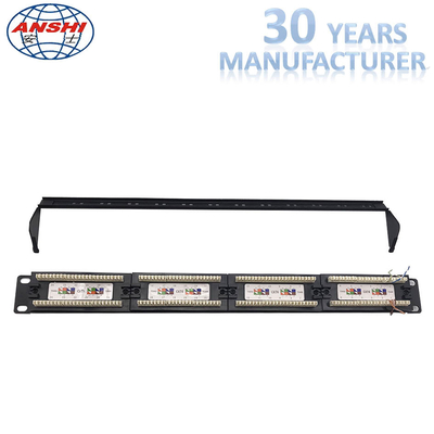 110 Patch panelowy do montażu w racku 19 cali Cat6 Unshield UTP z programem Cable Manager