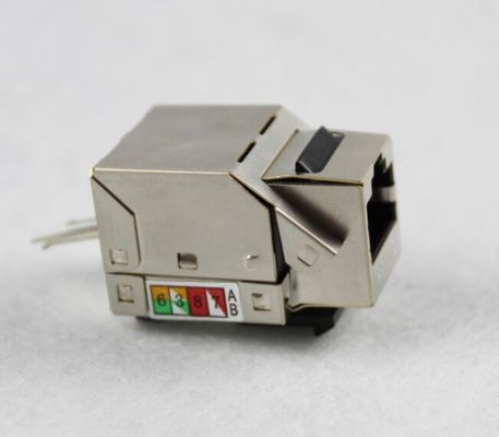 Gniazdo Keystone RJ45 CAT5E CAT6 CAT6A Ekranowane gniazdo Keystone w kolorze metalicznym