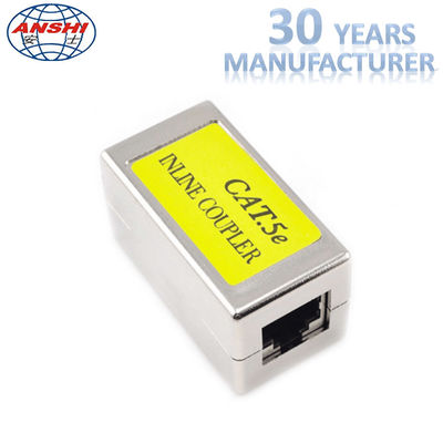 JACK RJ45 KEYSTONE Ekranowane gniazdo Keystone Cat5e CAT6 Metalowy łącznik prosty