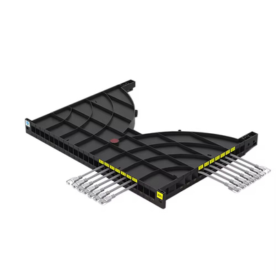 Typ kanału Płytka zarządzania kablami 24 Port Cable Manager For Data Center Rack / Cabinet