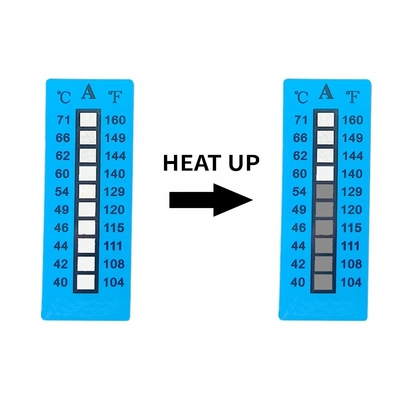 Nieodwracalne 40-71°C 104-160°F 10 Poziom Wysokiej Temperatury Etykiety wrażliwe