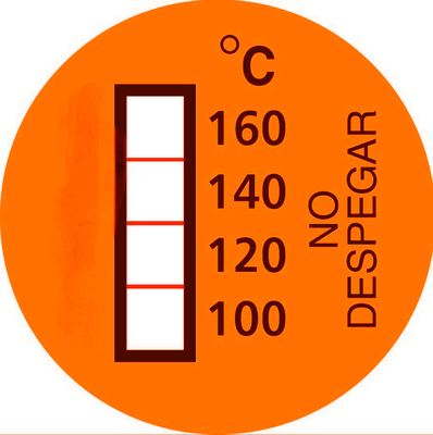 Nieodwracalne etykiety temperatury do monitorowania wysokich temperatur 60~100 °C