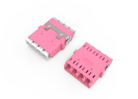 Fiber Optic Adapter LC APC UPC Flangeless Quad