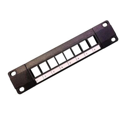 8 Modułowy panel patch o rozładowanym w porcie z kompatybilnością CAT6A dla połączeń RJ45